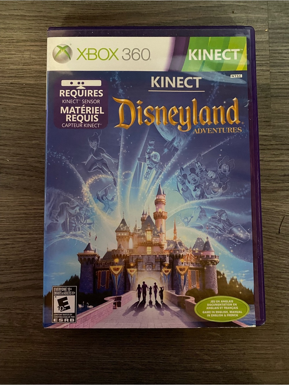 Microsoft Xbox 360 Kinect Disneyland Adventures - Purple Case